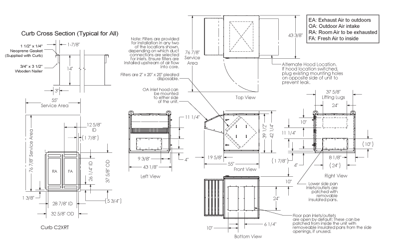 Dimensional Drawing C2XRT
